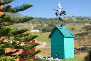 Wind turbine on roof photo