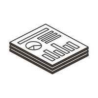 Isolated documents line style icon vector design