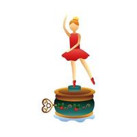 little vallet dancer christmas toy vector