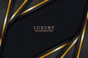 concepto de fondo de lujo elegante con textura negra y dorada