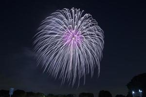 festival de fuegos artificiales en verano en tokio foto