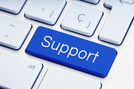 Support Word on computer Keyboard Key photo