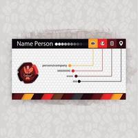 Restaurant Card Presentation vector