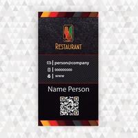 Restaurant Card Presentation vector