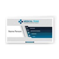 Card presentation medicine vector