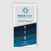 Card presentation medicine vector