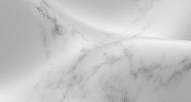 3D illustration of a white marble pattern on a wavy surface photo