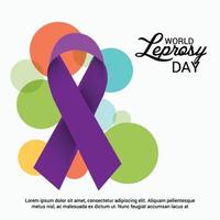 Vector illustration of a Background for World Leprosy Day