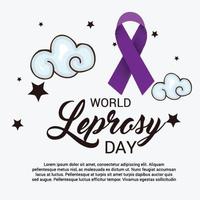 Vector illustration of a Background for World Leprosy Day