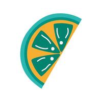 lemon citrus fruit flat style icon vector