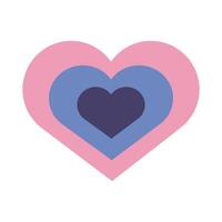 heart love symbol flat style icon vector
