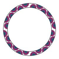 Isolated mandale circle vector design