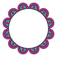 Isolated mandale circle vector design