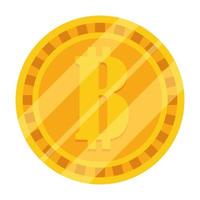 diseño de vector de bitcoin aislado