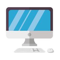 Isolated computer vector design