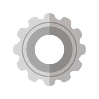 Isolated gear part design vector