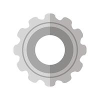 Isolated gear part design vector