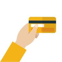 Isolated credit card vector design