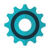 Isolated gear part design vector