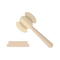 Isolated law hammer vector design