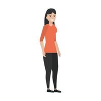 diseño de vector de mujer avatar aislado