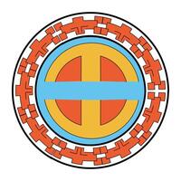 Isolated china circle vector design