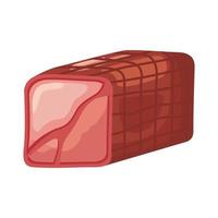 icono de jamon plano vector