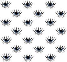Eye seamless pattern vector