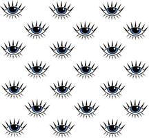 Eye seamless pattern vector