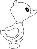Duck Kids Coloring Page Great for Beginner Coloring Book