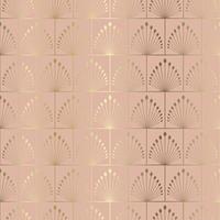 art deco style seamless tiled pattern background vector