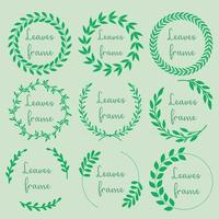 Leaf frame collection vector