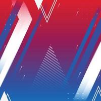Mix Red White Blue Geometric Shapes Background vector