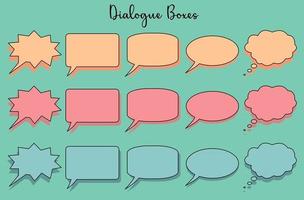 Conversation bubble collection vector