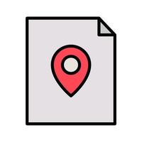 Document Location Icon vector