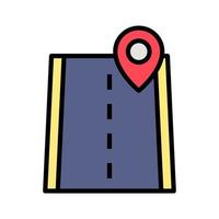 Road Location Icon vector