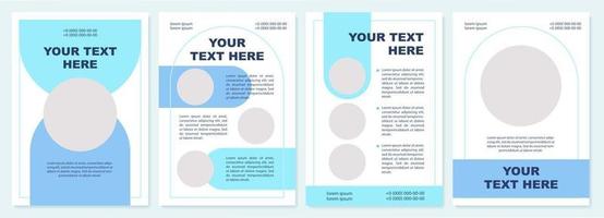 Geometric business brochure template vector