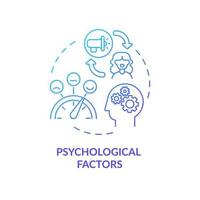 Psychological factors concept icon vector