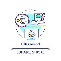 Ultrasound concept icon vector