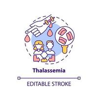 Thalassemia concept icon vector