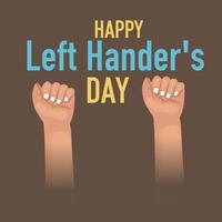 Vector illustration of a Background for Happy Left Handers Day