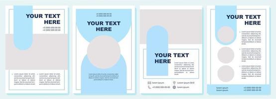 Marketing promotion brochure template vector