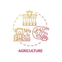 Agriculture concept icon vector