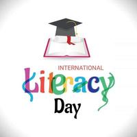 Vector illustration of a Background for International Literacy Day