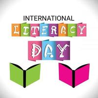 Vector illustration of a Background for International Literacy Day