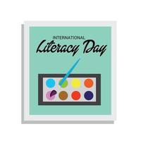 Vector illustration of a Background for International Literacy Day