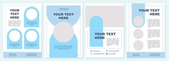 Professional business portfolio brochure template vector