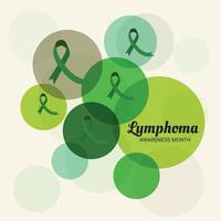 Vector illustration of a Background for Lymphoma Awareness Month