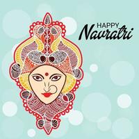 ilustración vectorial de un fondo para la feliz celebración navratri vector