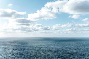 Crystal clear horizon of the ocean photo